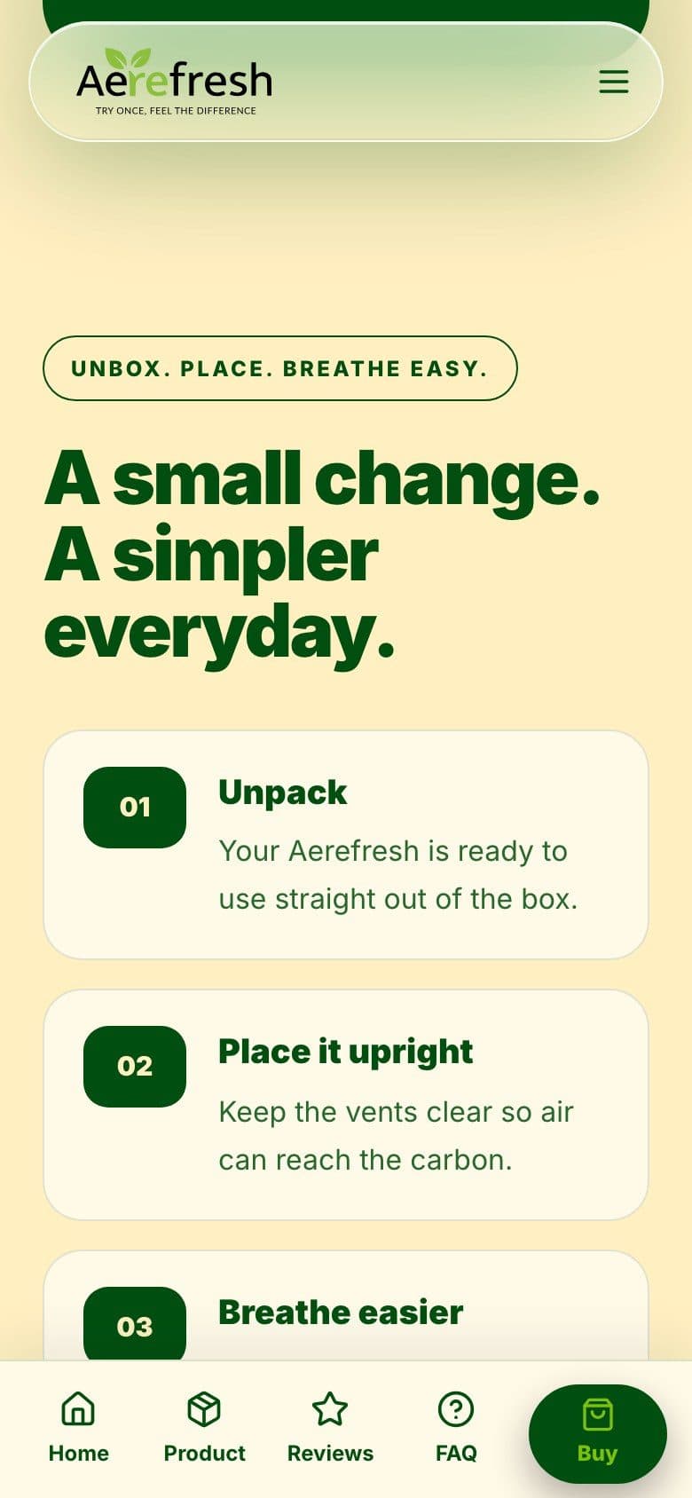 Aerefresh — How to use
