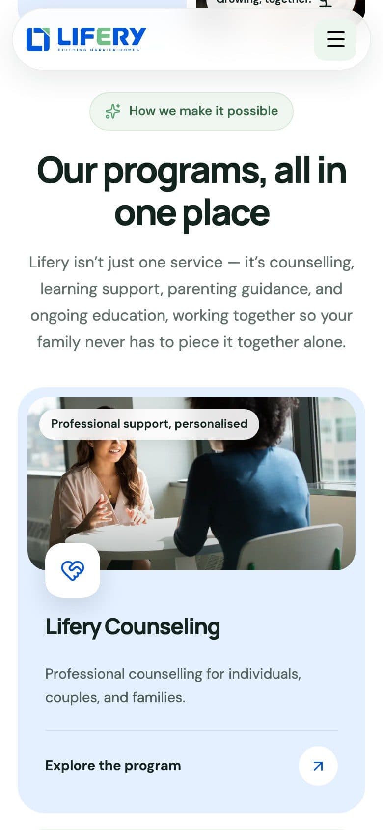 Lifery — Programmes