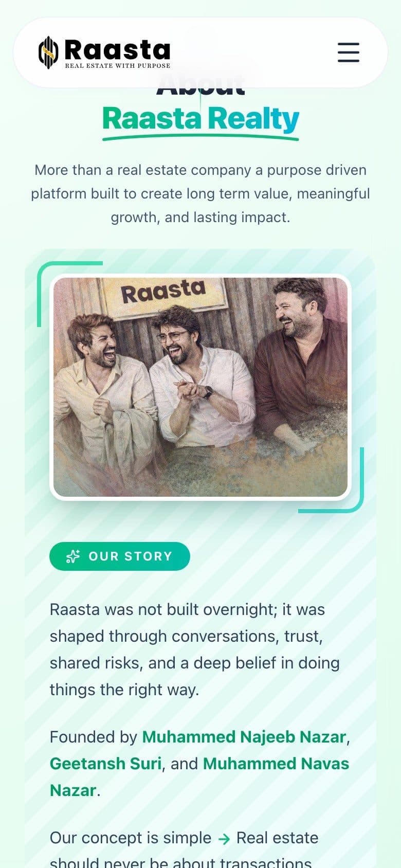 Raasta Realty — About