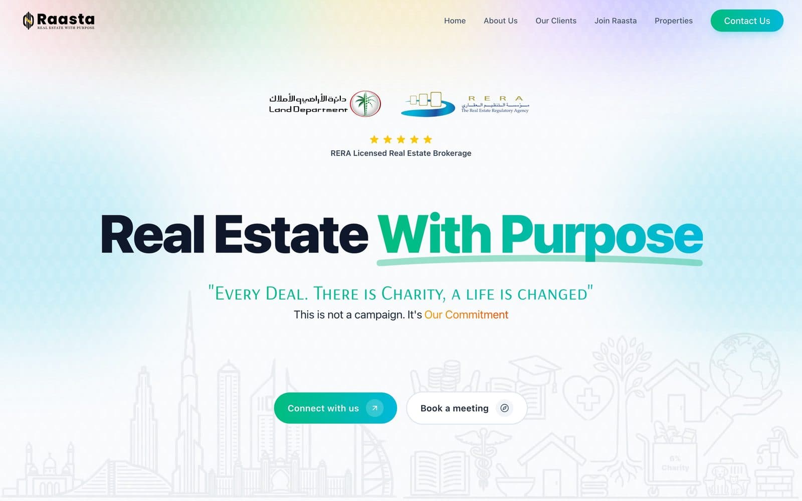 Raasta Realty — Purpose-led home page