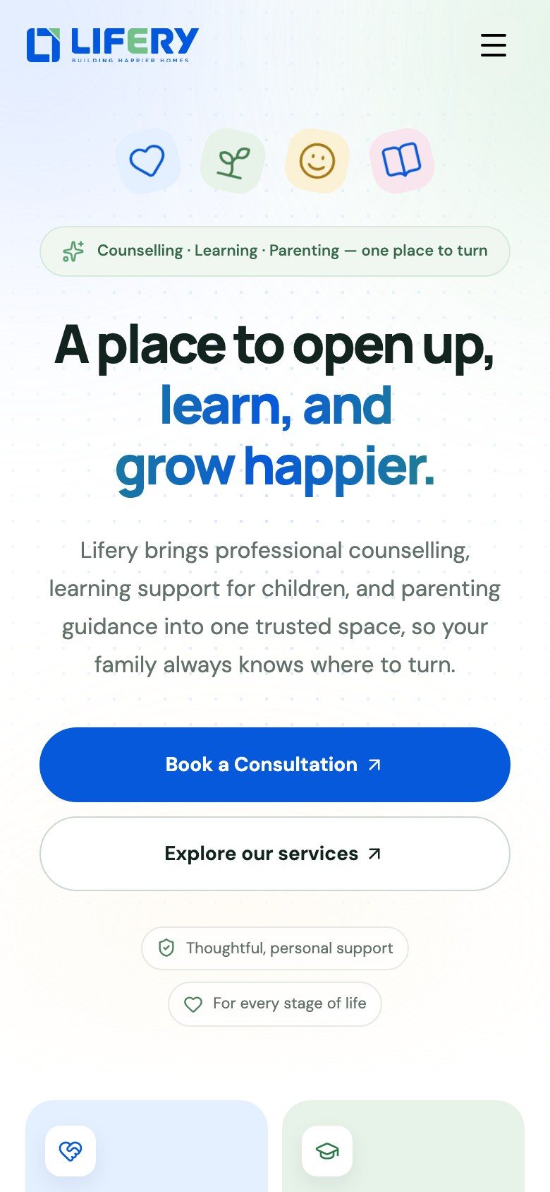 Lifery on mobile